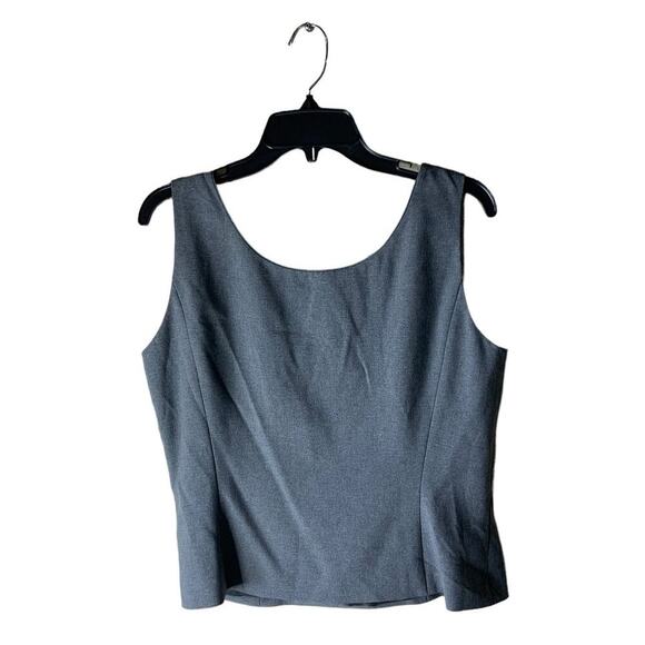 Preston & York Gray Top Women's Size 10 Lined Sleeveless - Picture 2 of 9
